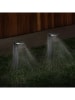 lumisky 8er-Set: Solar-Gartenstecker "Ostry" in Schwarz - (B)16 x (H)41 x (T)9 cm