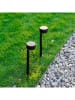lumisky Solarne lampy (2 szt.) w kolorze czarnym na trzonku - wys. 30 x Ø 7,6 cm
