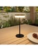 lumisky Solar-Tischleuchte "Vivia Mini" in Schwarz - (H)27,2 x Ø 15,5 cm
