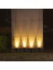 lumisky Solarna lampa najazdowa "Mini Roundy" w kolorze czarnym - 14,3 x 28,2 x 8,7 cm