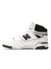 New Balance Leder-Sneakers "650" in Weiß/ Schwarz