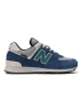 New Balance Leder-Sneakers "574" in Dunkelblau