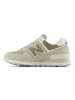 New Balance Skórzane sneakersy "574" w kolorze zielonym
