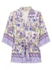Herrlicher Kimono "Sae" in Lila/ Creme
