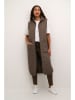 Kaffe Lang gilet "Severina" bruin