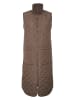 Kaffe Lang gilet "Severina" bruin
