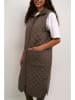 Kaffe Lang gilet "Severina" bruin