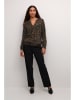 Kaffe Blouse "Ditte" bruin/zwart