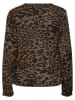 Kaffe Blouse "Ditte" bruin/zwart