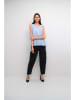 Kaffe Blousetop "Amber" lichtblauw