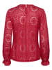 Cream Bluse "Tiley" in Rot