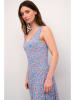 Cream Kleid "Bastilla" in hellblau/ Orange/ Pink