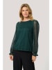 Cream Blouse "Valerie" petrol
