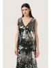 SAINT TROPEZ Kleid "Adine" in Schwarz/ Silber