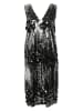 SAINT TROPEZ Kleid "Adine" in Schwarz/ Silber