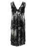 SAINT TROPEZ Kleid "Adine" in Schwarz/ Silber