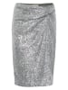 SAINT TROPEZ Paillettenrok "Botilde" zilverkleurig