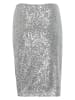 SAINT TROPEZ Paillettenrok "Botilde" zilverkleurig