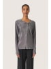 SAINT TROPEZ Longsleeve "Skylara" in Silber