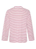 SAINT TROPEZ Longsleeve "Aria" in Bordeaux/ Weiß