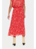 SAINT TROPEZ Rock "Taniz" in Rot/ Orange