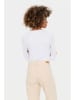 SAINT TROPEZ Longsleeve "Aster" in Weiß