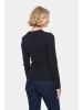 SAINT TROPEZ Longsleeve "Aster" in Schwarz