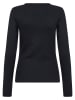 SAINT TROPEZ Longsleeve "Aster" in Schwarz