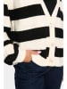 SAINT TROPEZ Cardigan "Garbie" in Creme/ Schwarz