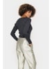 SAINT TROPEZ Longsleeve "Dagny" in Schwarz