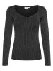 SAINT TROPEZ Longsleeve "Dagny" in Schwarz