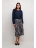 CULTURE Kleid "Carly" in Dunkelblau/ Orange