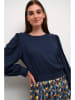 CULTURE Kleid "Carly" in Dunkelblau/ Orange