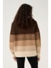 CULTURE Pullover "Gola" in Braun/ Beige/ Creme