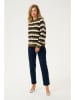 CULTURE Pullover "Anthonia" in Khaki/ Creme/ Schwarz