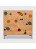 Folkifreckles Kommode "Alise" in Hellbraun/ Bunt - (B)90 x (H)87 x (T)45 cm