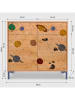 Folkifreckles Kommode "Alise" in Hellbraun/ Bunt - (B)90 x (H)87 x (T)45 cm