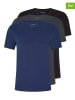 Hugo Boss Fashion 3er-Set: Shirts in Dunkelblau/ Schwarz/ Anthrazit