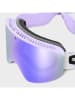 Siroko Unisex-Ski-/ Snowboardbrille "GX Truffles" in Weiß/ Lila