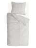 Walra Flanell-Bettwäsche-Set "Crossed Lines" in Creme