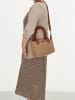 Charm Henkeltasche "Buckingham" in Hellbraun - (B)30 x (H)20 x (T)11 cm