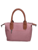 Charm Henkeltasche "Buckingham" in Altrosa - (B)30 x (H)20 x (T)11 cm