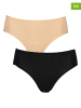 PETITE FLEUR 10er-Set: Panty in Schwarz/ Beige