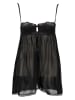 PETITE FLEUR Nachthemd in Schwarz