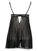 PETITE FLEUR Nachthemd in Schwarz