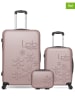 Les P´tites Bombes 3-delige set: hardcase-trolleys en beautycase "Eleonor" beige