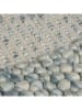 Flair Rugs Wollen tapijt "Boobble" crème/blauw