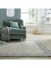 Flair Rugs Wollen tapijt "Boobble" crème/blauw