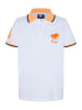 Polo Sylt Poloshirt wit/oranje