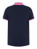 Polo Sylt Poloshirt in Dunkelblau/ Pink